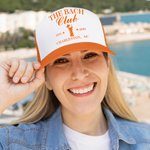 Gepersonaliseerde The Bach Club Ademend Mesh Hoed Baseball Cap met Jaar en Tekst Beach Party Favor Bachelorette Gift voor haar