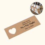 Personalisierte Dankeschön für das Teilen unserer ersten Mahlzeit Tag Set für Tischdekoration mit Namen und Datum Hochzeit Favor Geschenk für verlobte Paar