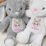 Henkilökohtainen söpö pääsiäispupu puhaltaa kupla Design Plush pehmolelu nimi pääsiäinen Home Decor lahja lapsille
