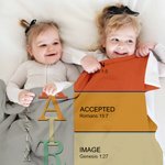 Personalized God Says I Am Name Meaning on Bible Verse Colourful Soft Throw Blanket Baptism Confirmation Christmas Gift for Christians Family Kids