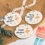 Personalized Ceramic Nutcracker and Sugar Plum Fairy Family Christmas Ornament