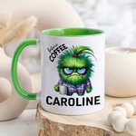 Personalisierte Cartoon-Charakter Tier vor Kaffee koffeinhaltigen 11oz Keramik-Becher mit Namen Büro Geburtstag Geschenk für Kaffee-Liebhaber Familie Freund
