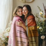 Personalized God Says I Am Name Meaning on Bible Verse Colourful Soft Throw Blanket Baptism Confirmation Christmas Gift for Christians Family Kids