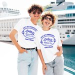 Personalizada Familia Crucero Ancla 100% Algodón Niño Adulto Camiseta con Nombre y Texto Aniversario Viaje Regalo para Familia Pareja