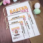 Personalisierte Ostern Lieferung Cartoon Charakter Drawstring behandeln Tasche mit Namen Ostern Geburtstag Party Geschenk für Jungen Mädchen