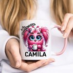 Personalisierte Cartoon-Charakter Tier vor Kaffee koffeinhaltigen 11oz Keramik-Becher mit Namen Büro Geburtstag Geschenk für Kaffee-Liebhaber Familie Freund
