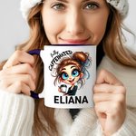 Personalisierte Cartoon-Charakter Tier vor Kaffee koffeinhaltigen 11oz Keramik-Becher mit Namen Büro Geburtstag Geschenk für Kaffee-Liebhaber Familie Freund
