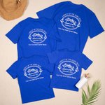 Personalizada Familia Crucero Ancla 100% Algodón Niño Adulto Camiseta con Nombre y Texto Aniversario Viaje Regalo para Familia Pareja