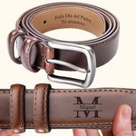 Cinturón de cuero personalizado duradero hecho a mano con monograma y nombre grabado regalo de Día del Padre San Valentín o aniversario para él