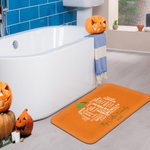 Personalised Pumpkin Word Cloud Doormat with Text Birthday Fall Gift for Friend Family