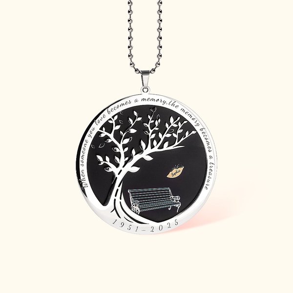 Personalisierte Memorial Tree Bench Charm Commemorative Anhänger Dekorative Hanging Sympathie Geschenk Bereavement Geschenk für den Verlust eines geliebten