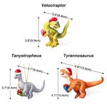 Adorno de Navidad personalizado de simulación de dinosaurio con nombre y año grabados Regalo de cumpleaños de Navidad para niños
