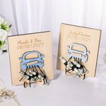 Porte-monnaie en bois avec texte Cadeau de mariage Cadeau de mariage pour jeunes mariés