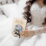 Porte-monnaie en bois avec texte Cadeau de mariage Cadeau de mariage pour jeunes mariés