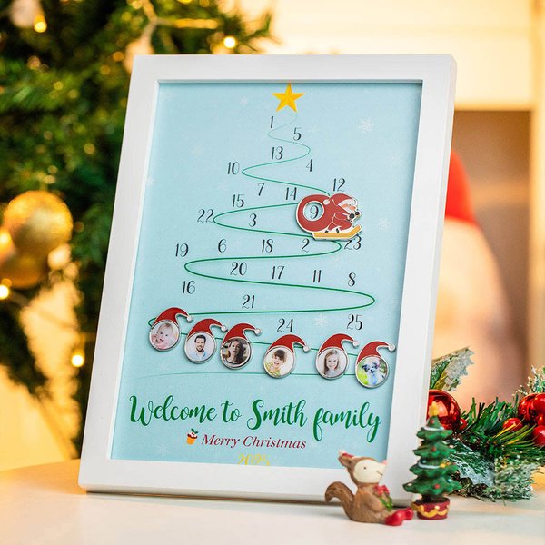 Calendario dell'Avvento personalizzato Conto alla rovescia per il Natale 2025