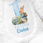 Personalizzato carino uovo di Pasqua coniglietto peluche con nome 1 ° Pasqua Baby Shower regalo per bambini ragazzi ragazze