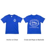 Personalizada Familia Crucero Ancla 100% Algodón Niño Adulto Camiseta con Nombre y Texto Aniversario Viaje Regalo para Familia Pareja