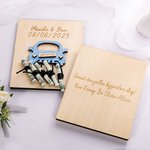 Porte-monnaie en bois avec texte Cadeau de mariage Cadeau de mariage pour jeunes mariés