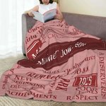 Coperta di pensionamento personalizzata Best Achievement Super Soft Regalo di addio per colleghi e amici