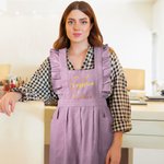 Personalisierte Name Ruffle Prinzessin Schürze mit Namen und verstellbaren Riemen Geburtstag Housewarming Geschenk für Frau Maniküre Gärtnerin Koch