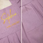 Personalisierte Name Ruffle Prinzessin Schürze mit Namen und verstellbaren Riemen Geburtstag Housewarming Geschenk für Frau Maniküre Gärtnerin Koch