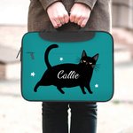 Sacoche pour ordinateur portable imperméable avec bandoulière réglable et nom Cadeau d'anniversaire pour les étudiants et les employés de bureau