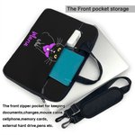 Sacoche pour ordinateur portable imperméable avec bandoulière réglable et nom Cadeau d'anniversaire pour les étudiants et les employés de bureau