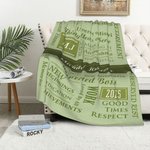 Coperta di pensionamento personalizzata Best Achievement Super Soft Regalo di addio per colleghi e amici
