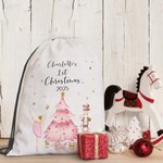 Schiaccianoci rosa personalizzato con tracolla Primo regalo di Natale per la famiglia o un amico