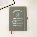 Henkilökohtainen Syntymä Kukka Risti Raamattu Verse A5 Vuorattu muistikirja nimi Kirkko Tutkimus Syntymäpäivä Uskonnollinen lahja perheelle Ystävät Christian