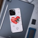 Spersonalizowane etui na telefon komórkowy z imieniem i nazwiskiem dla najlepszego psa, kota, mamy i taty - prezent urodzinowy dla miłośnika zwierząt