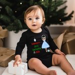 Spersonalizowany pierwszy świąteczny romper dla niemowląt z postaciami z bajek z imieniem Baby Shower Świąteczny prezent dla nowonarodzonej dziewczynki i chłopca