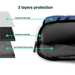 Sacoche pour ordinateur portable imperméable avec bandoulière réglable et nom Cadeau d'anniversaire pour les étudiants et les employés de bureau