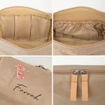 Trousse de maquillage personnalisée avec nom Accessoires de voyage portables Anniversaire Cadeau d'enterrement de vie de jeune fille pour les femmes