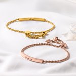 Bracciale arabo personalizzato con testo Gioielli islamici Ramadan Eid Regalo musulmano per le donne