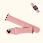 Pulsera de silicona para reloj Apple con nombre grabado Pata Raza de perro Cumpleaños Aniversario Regalo para amante de mascotas
