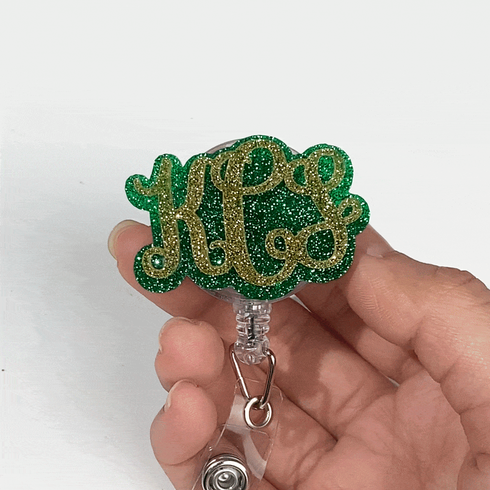 Personalized Acrylic Monogram Badge Reel Medical Birthday Appreciation Gift for Doctor Nurse Medical Staff