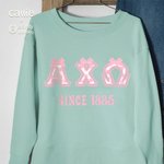 Personalisiertes Rosa Bogen Griechischen Buchstaben Sorority Name T-Shirt Sweatshirt Geburtstag Party Geschenk | Callie × Affinity Licensing