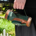 Personalisierte Cartoon-Charakter PU-Leder Wertsachentasche Golfballtasche mit Namen Jahrestag Geburtstag Vatertag Geschenk für Golfliebhaber Herrn