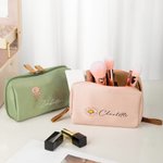 Trousse de maquillage personnalisée avec nom Accessoires de voyage portables Anniversaire Cadeau d'enterrement de vie de jeune fille pour les femmes