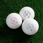 Balle de Golf Personnalisée avec Nom et Date de Mariage Cadeau Souvenir Mariage pour les Amateurs de Golf Couple