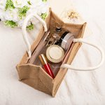 Personalizada Glitter Color Sólido Bolsa de Yute Tote con Nombre Boda Ducha Nupcial Despedida de Soltera Regalo para Damas de Honor Amigas