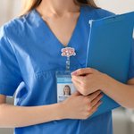 Personalized Acrylic Monogram Badge Reel Medical Birthday Appreciation Gift for Doctor Nurse Medical Staff