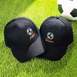 Personalized Embroidered Ball Icon Baseball Cap Adjustable Band with Name and Number Gift for Ball Sports Lover