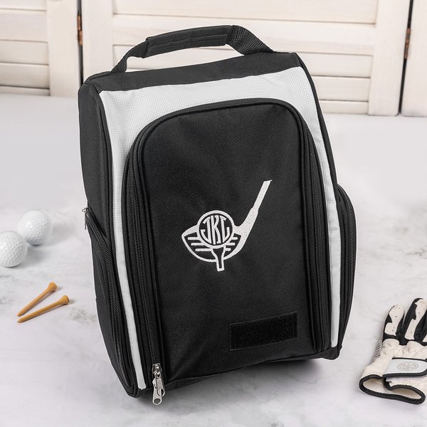 Personalized Embroidered Monogrammed Golf Shoes Bag with Text Multi Compartment Sports Accessories Birthday Gift for Golf Lovers