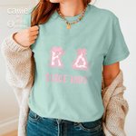 Personalisiertes Rosa Bogen Griechischen Buchstaben Sorority Name T-Shirt Sweatshirt Geburtstag Party Geschenk | Callie × Affinity Licensing