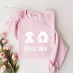 Personalisiertes Rosa Bogen Griechischen Buchstaben Sorority Name T-Shirt Sweatshirt Geburtstag Party Geschenk | Callie × Affinity Licensing