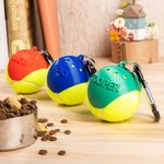 Personalised 3D Printing Lightweight Dog Toy Tennis Ball Holder with Keychain and Name Birthday Pet Backpack Accessories Gift for Dog Lovers