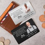 Personalised I Will Carry You Until I See You Again Photo Wallet Card Memorial Gift for Family