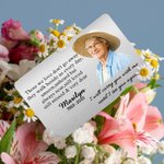 Personalised I Will Carry You Until I See You Again Photo Wallet Card Memorial Gift for Family